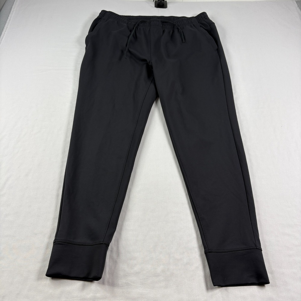 Rhone Spar Jogger Pants Mens Large Black Tapered‎ Athleisure Lounge Gym